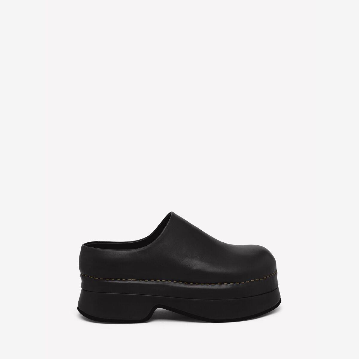 Alexander McQueen Women's Brown Stone Clog - 5 (Calf Leather)